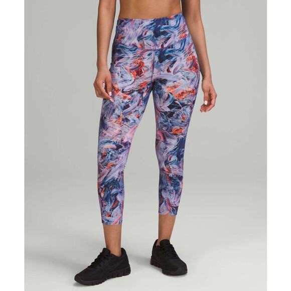 Lululemon Women's‎ Plus Size 20 Blue/Purple High-Rise Crop Leggings 23" - Picture 5 of 10